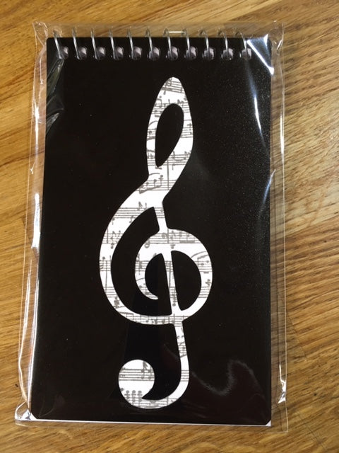 Notepad with Treble Clef