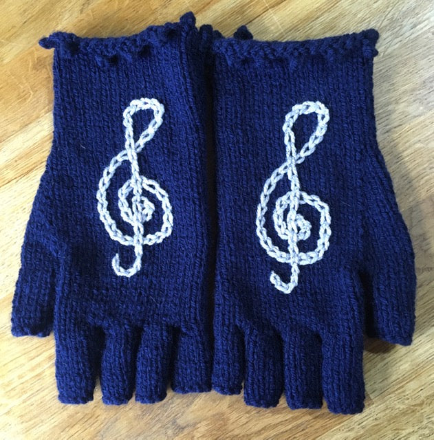 Hand Knitted Fingerless Gloves