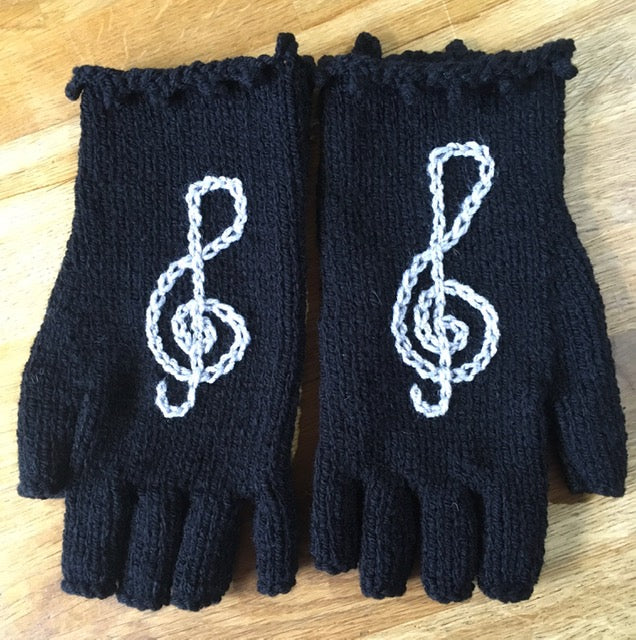 Hand Knitted Fingerless Gloves