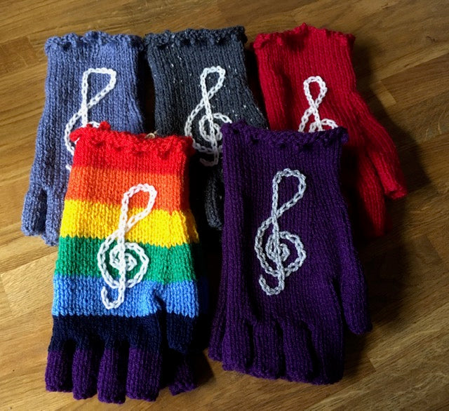 Hand Knitted Fingerless Gloves