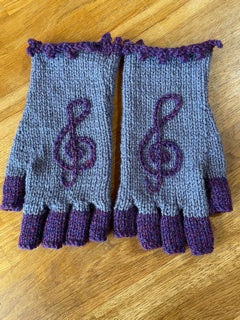 Hand Knitted Fingerless Gloves