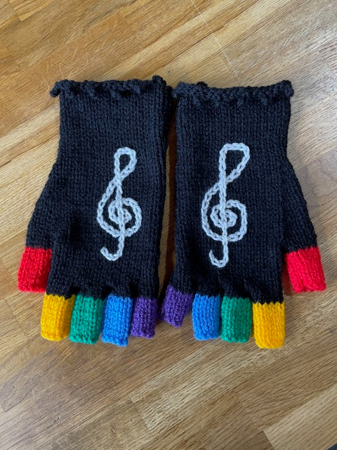 Hand Knitted Fingerless Gloves