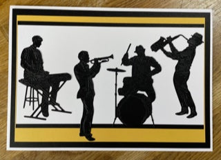 CraftyLu Handmade Greeting Card - Jazz Band Take 2