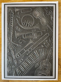 CraftyLu Handmade Greeting Card - Embossed Instruments