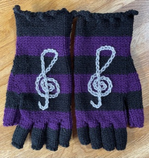 Hand Knitted Fingerless Gloves