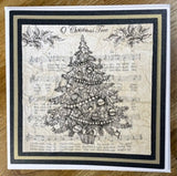 CraftyLu Handmade Christmas Card - O Christmas Tree
