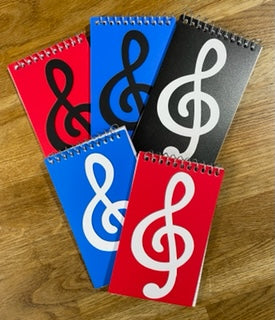 Notepad with Treble Clef