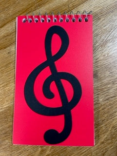 Notepad with Treble Clef