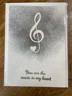 R Crafts Handmade Greeting Card - Music In My Heart