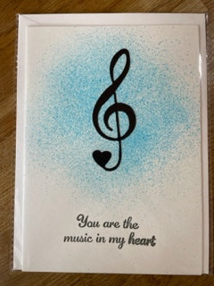 R Crafts Handmade Greeting Card - Music In My Heart