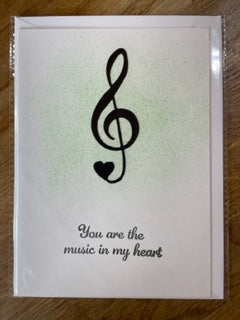 R Crafts Handmade Greeting Card - Music In My Heart