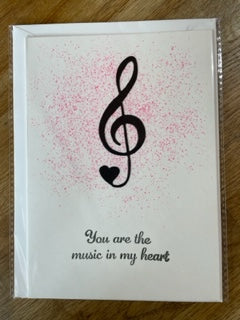 R Crafts Handmade Greeting Card - Music In My Heart