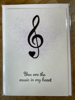 R Crafts Handmade Greeting Card - Music In My Heart