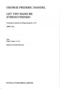 Let Thy Hand be Strengthened