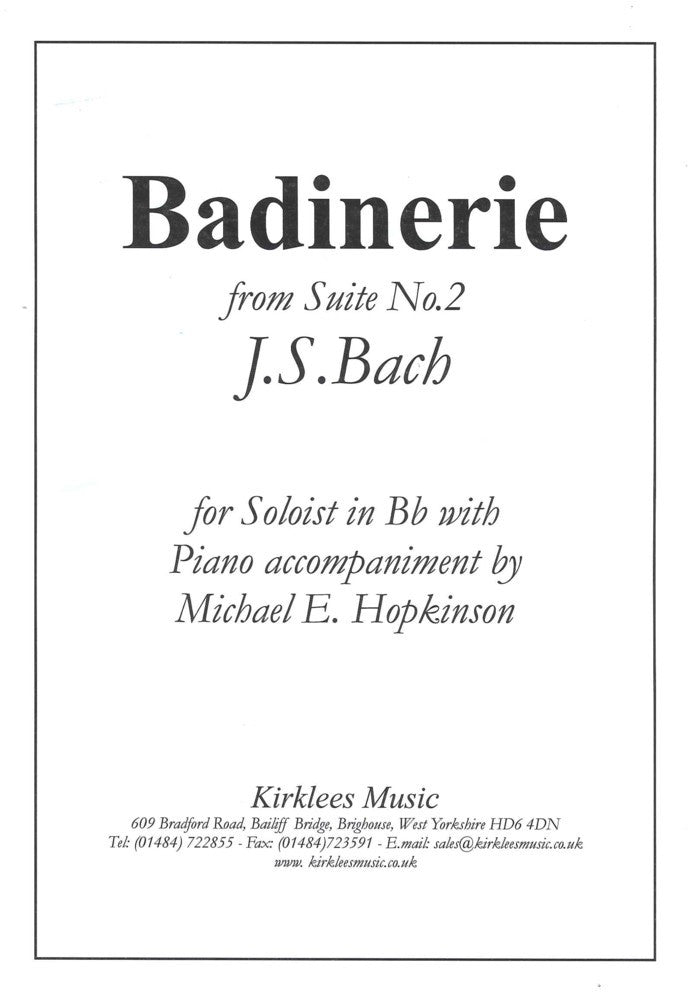 Bach, J.S.: Badinerie from Suite No2