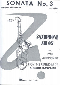 Handel Sonata No 3 Rascher Alto Sax & Piano