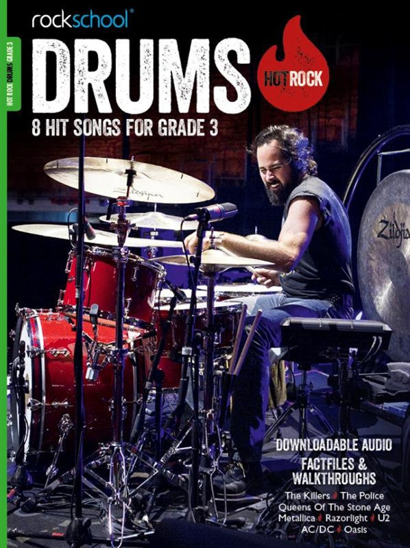 Rockschool Drums Hot Rock Book + Download