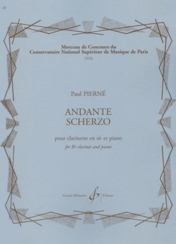 Pierne, P.: Andante Scherzo for Clarinet