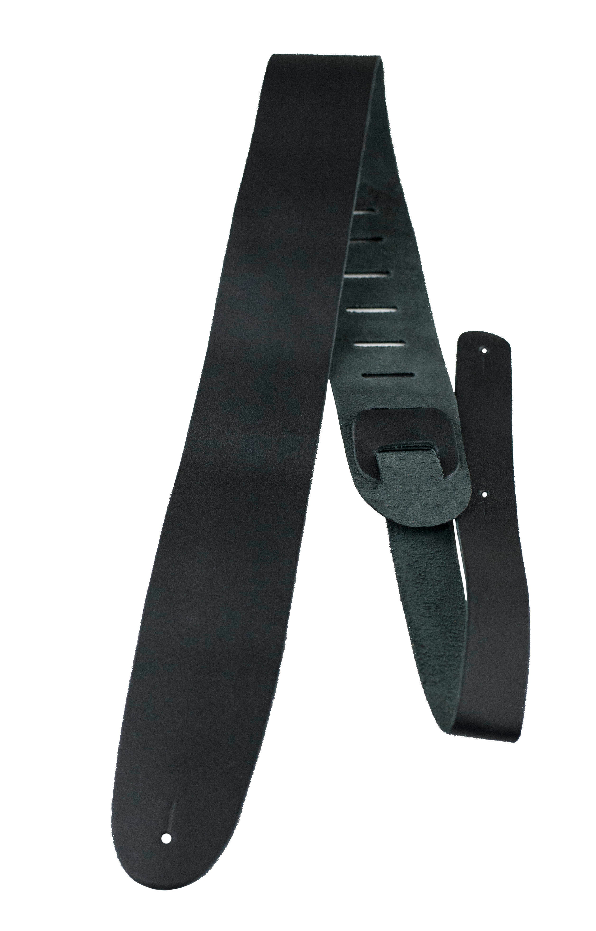 Roksak 2.5" Black Leather Guitar Strap