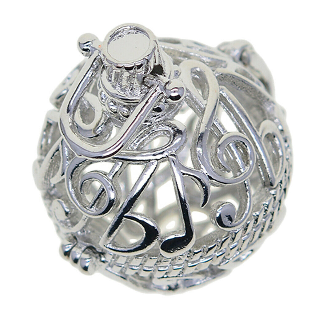 Musical Symbol Beads Cage Pendant