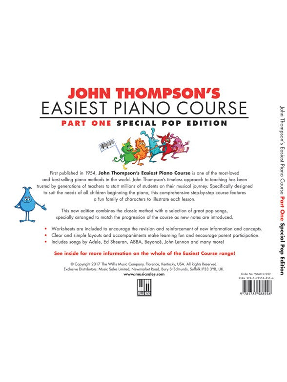 John Thompson's Easiest Piano Course: Pop Edition