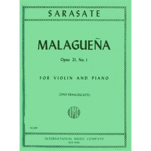 Sarasate: Malaguena Opus.21 No. 1