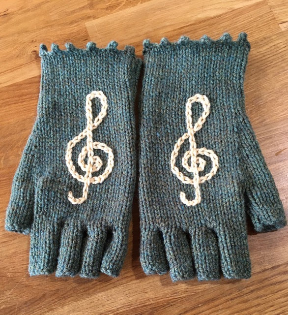 Hand Knitted Fingerless Gloves