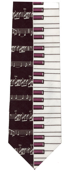 Polyester Tie - Keyboard