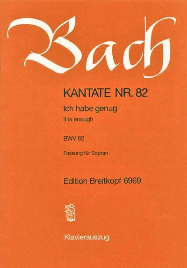 Bach, J.S.: Cantata No82 'Ich Habe Genug'