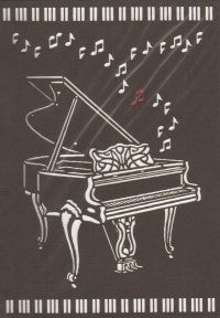 Greetings Card Piano Delicatissimo