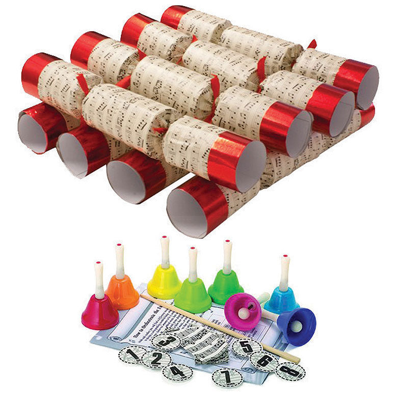 Christmas Crackers (8) Handbells Red Large 35cm