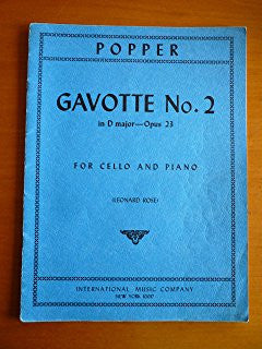Popper, D.: Gavotte No2 in D Major Op23