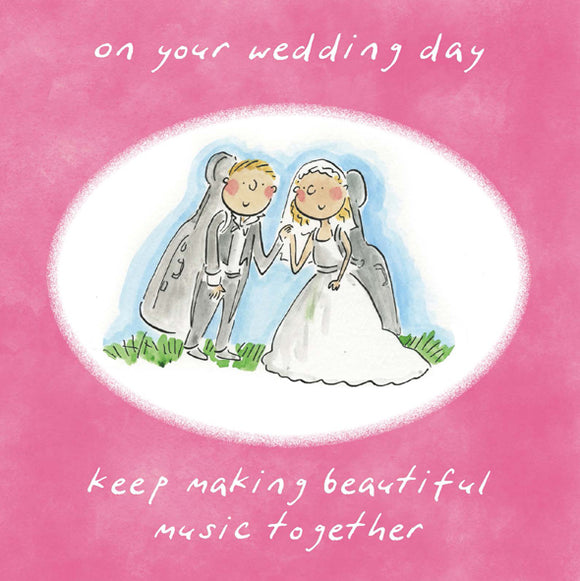 Greetings Card Cellists Wedding