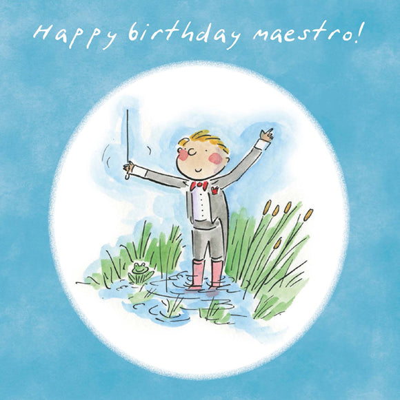 Greetings Card Happy Birthday Maestro
