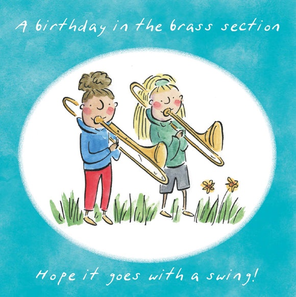 Greetings Card Birthday in the Brass Section