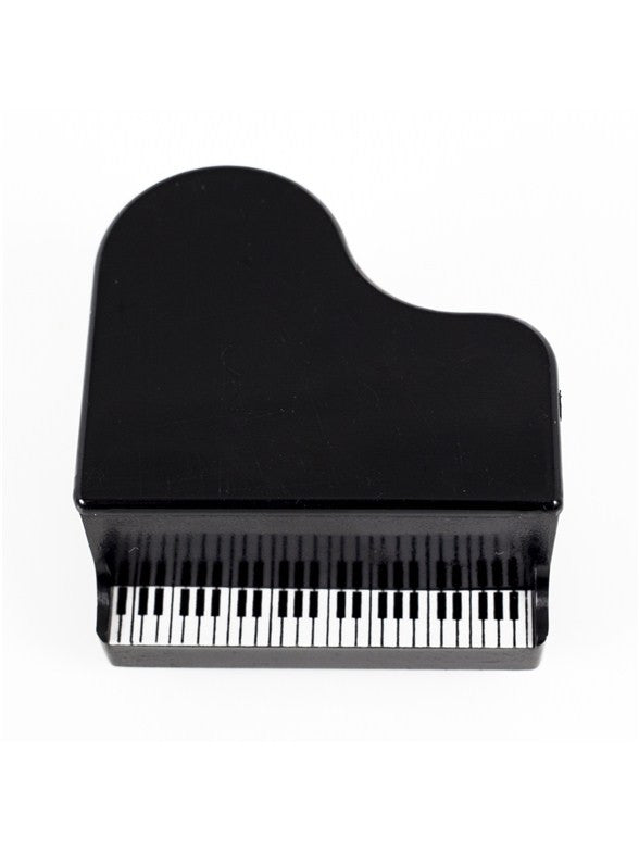 Single Black Piano Shaped Pencil Sharpener