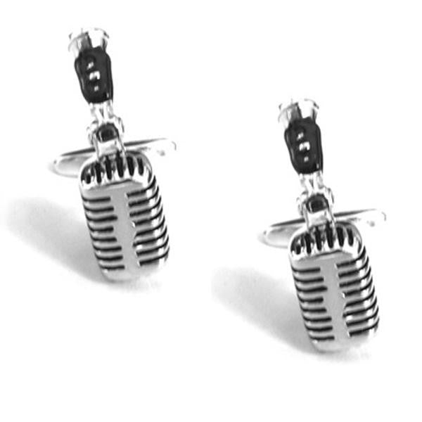 Cufflinks Microphone Retro Studio