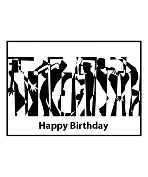 Happy Birthday Jazz Card