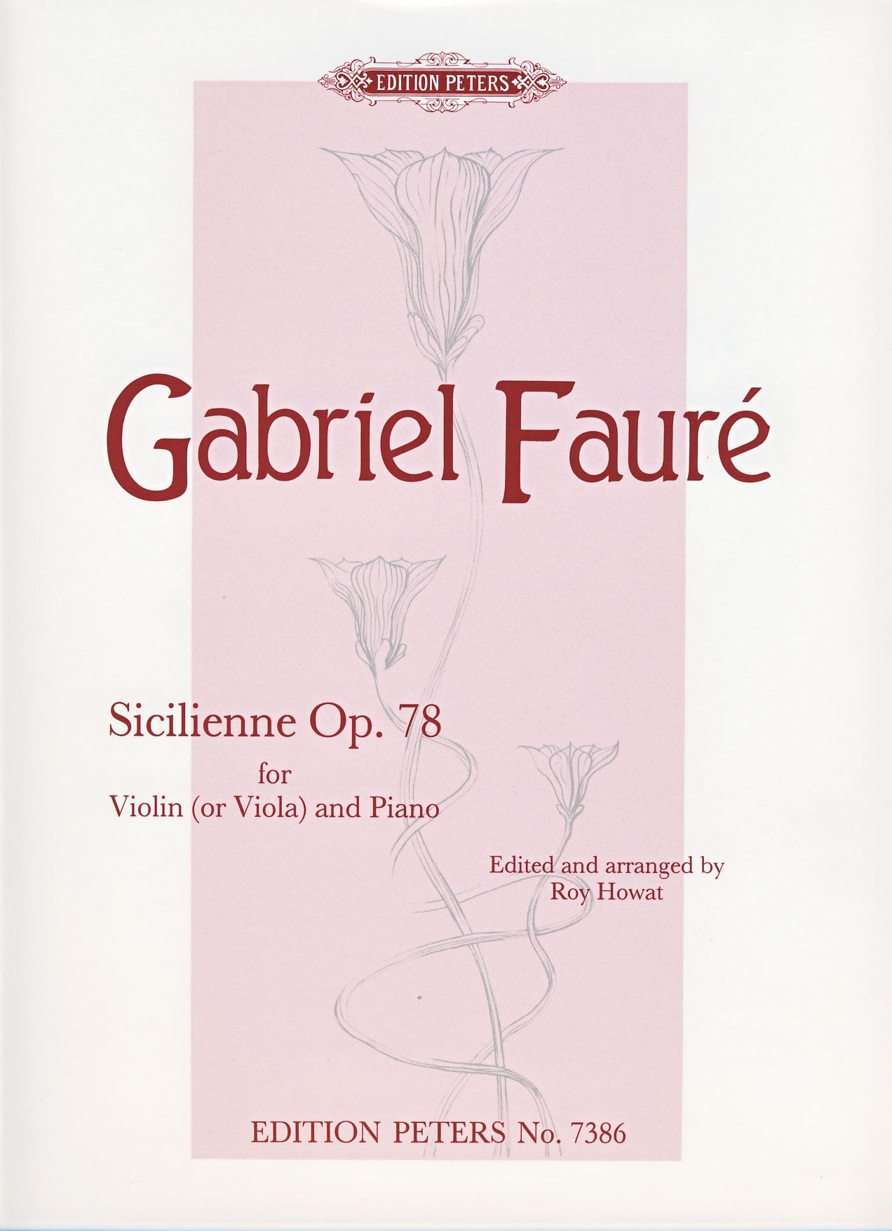 Faure: Sicilienne Op78 Violin (Peters Ed)