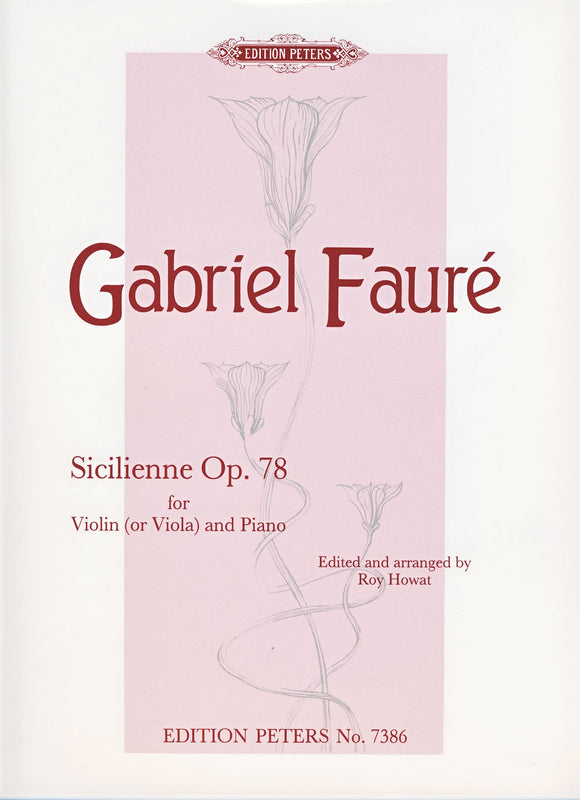 Faure: Sicilienne Op78 Violin (Peters Ed)