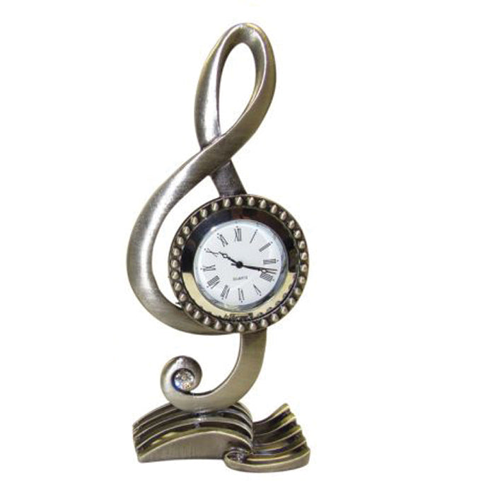 Music Clock: Paperweight Treble Clef