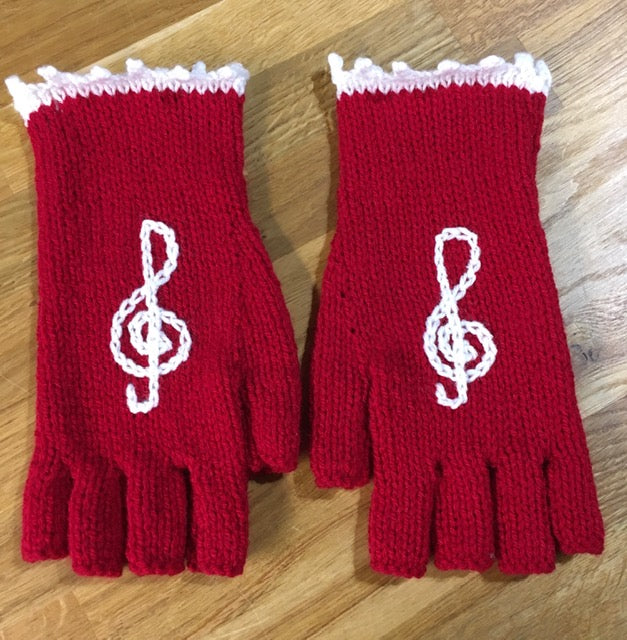 Hand Knitted Fingerless Gloves