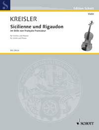 Kreisler: Sicilienne und Rigaudon Violin