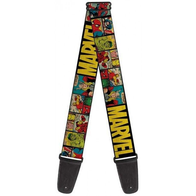 Licensed Marvel Retro Comic Panels Guitar Strap