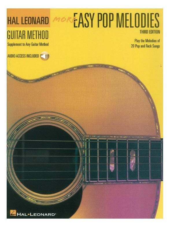 Hal Leonard Guitar Method: More Easy Pop Melodies - Third Edition (Book/Online Audio)