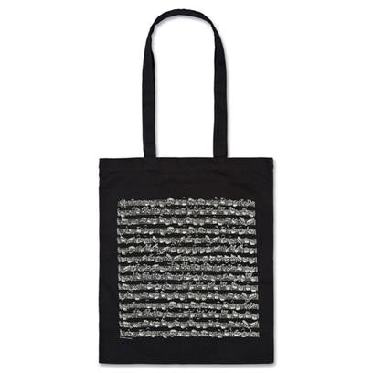 Tote bag Sheet music black long