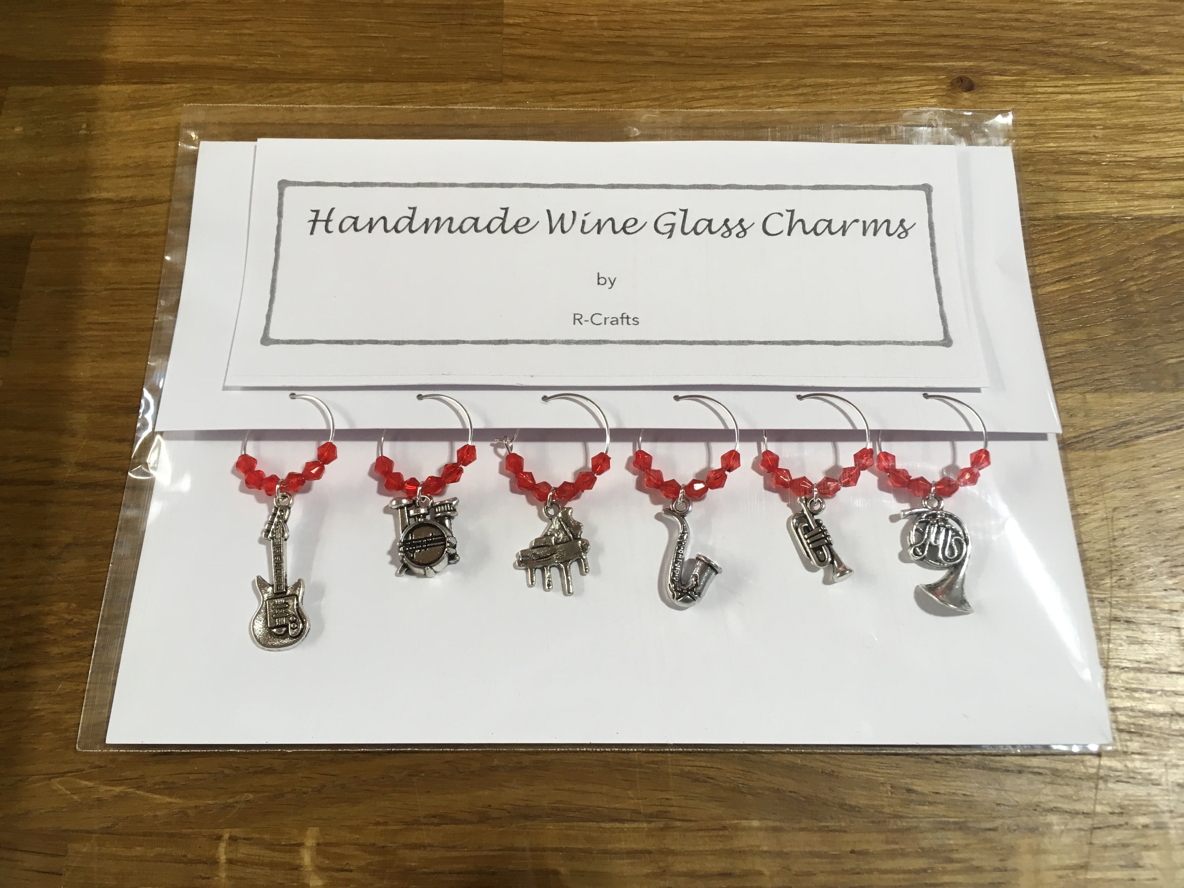 R Crafts Handmade Wine Glass Charms