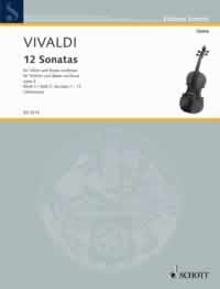 Vivaldi Sonatas (12) Op2 Book 2 Violin