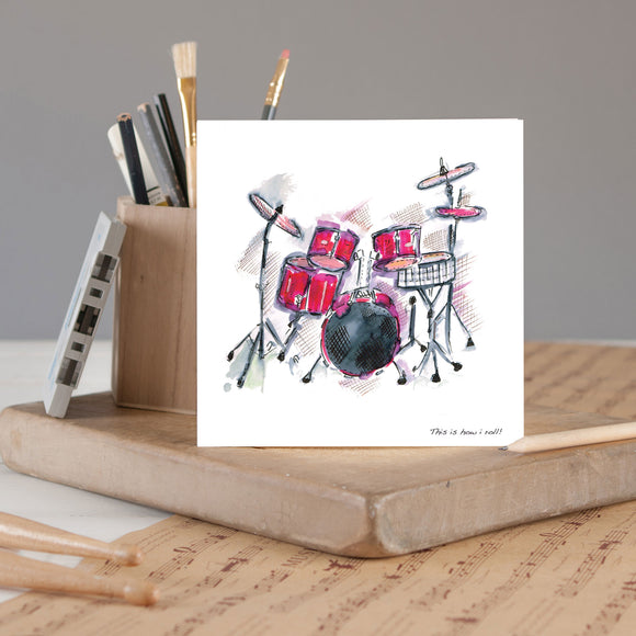 Greeting Card - Drum Kit