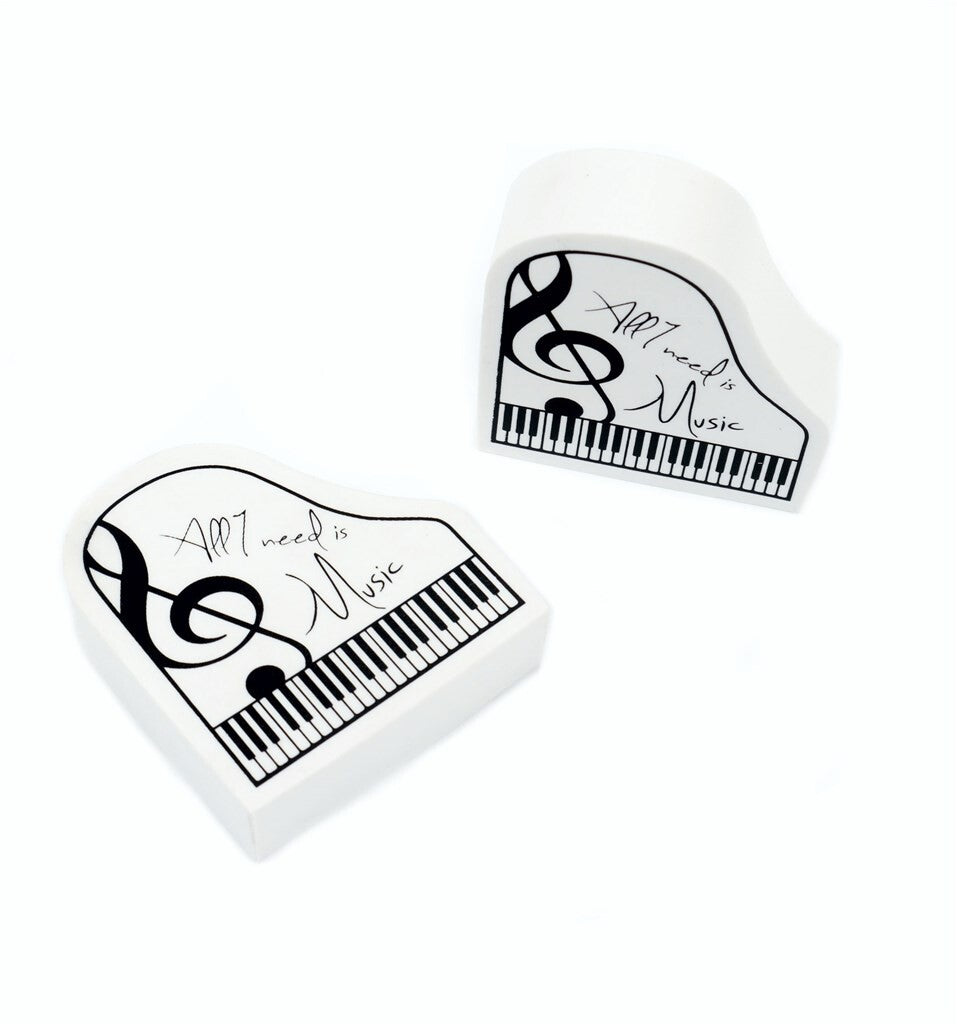 Eraser - Piano Shape ''All I Need Is Music''